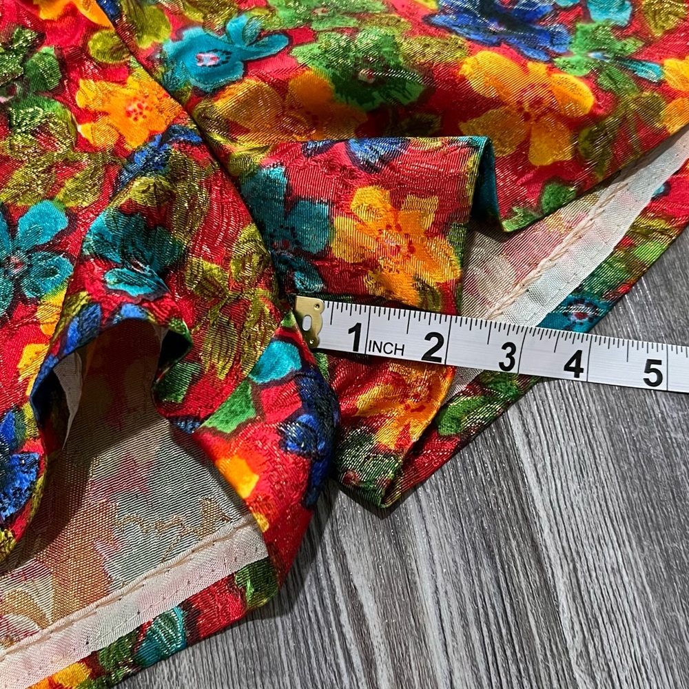 Vintage 50’s Beverly Paige Floral High Waist Women's Hot-pants Shorts - Picture 7 of 7